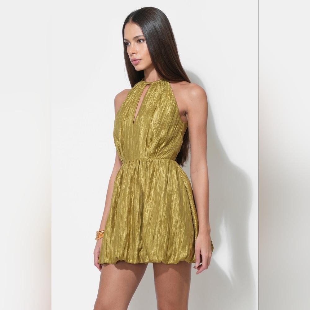Adelyn Rae Chartreuse Mini Dress - Picture 8 of 8